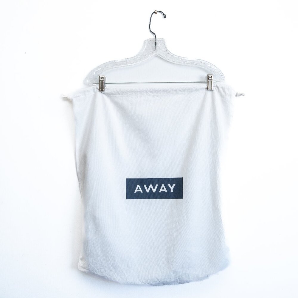 Away Luggage White Logo Dust Bag Cover Laundry Bag